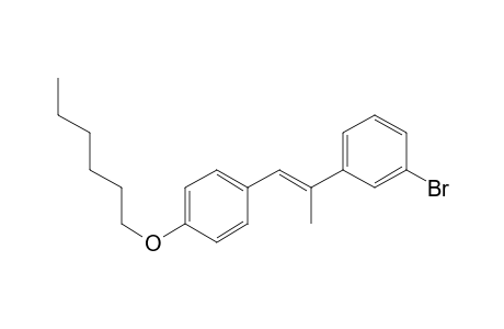 E-2-(3'-Bromophenyl)-1- [ 4'-(hexyloxy)phenyl]propene