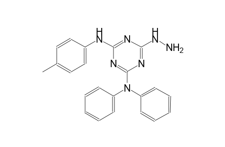 6-hydrazino-N~2~-(4-methylphenyl)-N~4~,N~4~-diphenyl-1,3,5-triazine-2,4-diamine