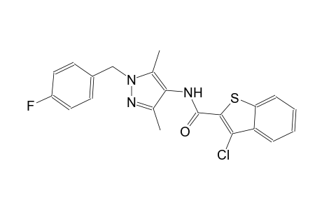 3-chloro-N-[1-(4-fluorobenzyl)-3,5-dimethyl-1H-pyrazol-4-yl]-1-benzothiophene-2-carboxamide
