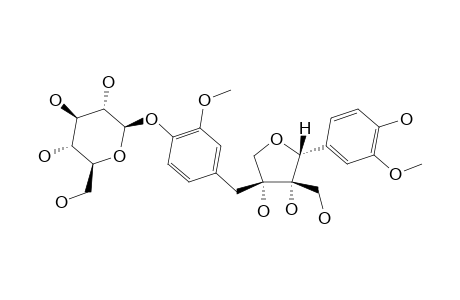 7,9'-MONOEPOXYLIGNANS-MASSONIRESINOL-4'-O-BETA-D-GLUCOSIDE