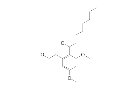 3,5-DIMETHOXY-2-(1'-HYDROXYOCTYL)-PHENETHYLALCOHOL