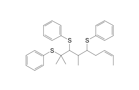 (Z)-(6RS,7RS)-6,8-Dimethyl-5,7,8-tris(phenylthio)non-2-ene