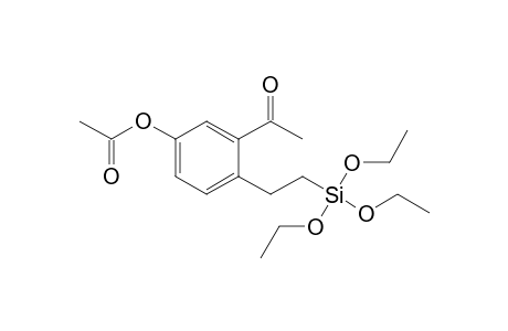 3-Acetyl-4-[2-(triethoxysilyl)ethyl]phenyl acetate