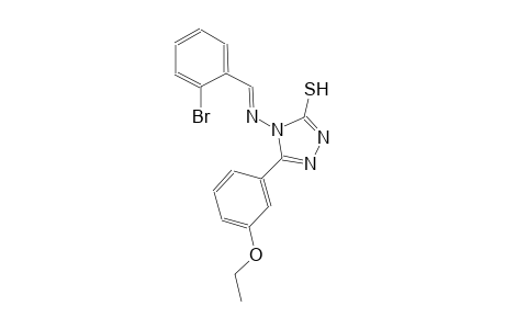 4-{[(E)-(2-bromophenyl)methylidene]amino}-5-(3-ethoxyphenyl)-4H-1,2,4-triazole-3-thiol