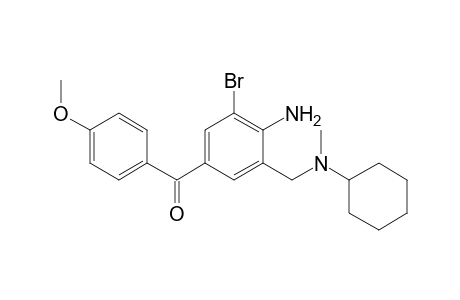 2-Bromo-6-{[cyclohexyl(methyl)amino]methyl}-4-[(4-methoxyphenyl)carbonyl]aniline