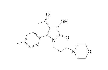 3-Acetyl-4-hydroxy-1-(3-morpholinopropyl)-2-(p-tolyl)-2H-pyrrol-5-one