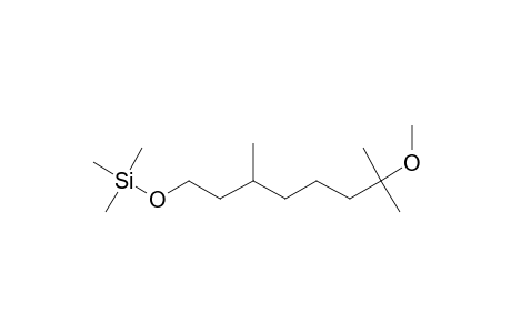 7-Methoxy-3,7-dimethyloctan-1-ol, tms