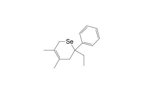 3,4-Dimethyl-6-ethyl-6-phenyl-5,6-dihydro-2H-selenin