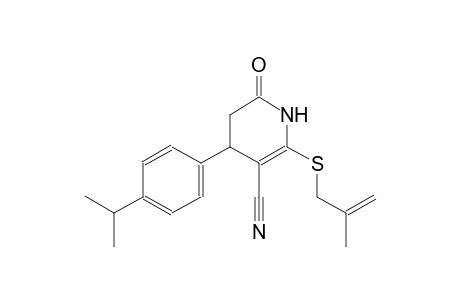 3-pyridinecarbonitrile, 1,4,5,6-tetrahydro-4-[4-(1-methylethyl)phenyl]-2-[(2-methyl-2-propenyl)thio]-6-oxo-