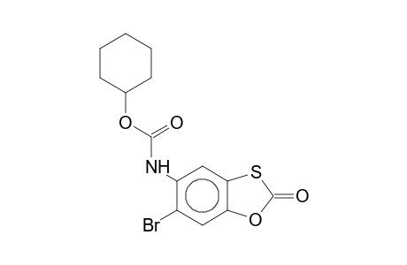 5-Cyclohexylcarbamoyloxy-6-bromo-1,3-benzoxathiolan-2-one