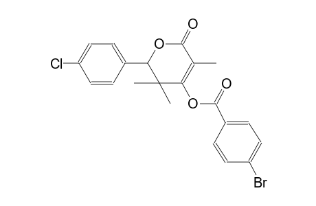 benzoic acid, 4-bromo-, 2-(4-chlorophenyl)-3,6-dihydro-3,3,5-trimethyl-6-oxo-2H-pyran-4-yl ester