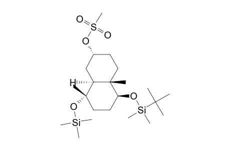 (2.alpha.,4a.beta.,5.beta.,8.alpha.,8a.alpha.)-5-[(tert-Butyldimethylsilyl)oxy]decahydro-4a,8-dimethyl-8-[(trimethylsilyl)oxy]-2-naphthaleneol 2-(Methanesulfonate)