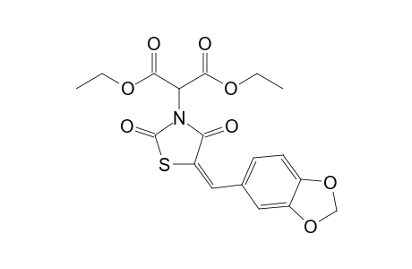 Diethyl [5'-(3",4"-methylenedioxy)benzylidene-2',4'-dioxotetrahydro-1',3'-thiazol-3'-yl]-malonate