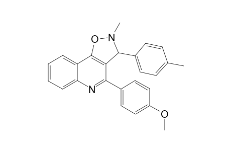 2-Methyl-4-(4-methoxyphenyl)-3-(4-methylphenyl)isoxazolino[4,5-c]quinoline