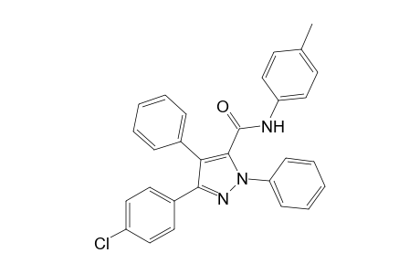 3-(4-Chlorophenyl)-1,4-diphenyl-N-(4-tolyl)-1H-pyrazole-5-carboxamide