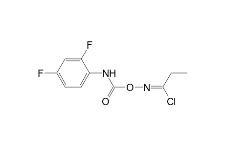 Propanimidoyl chloride, N-[[[(2,4-difluorophenyl)amino]carbonyl]oxy]-