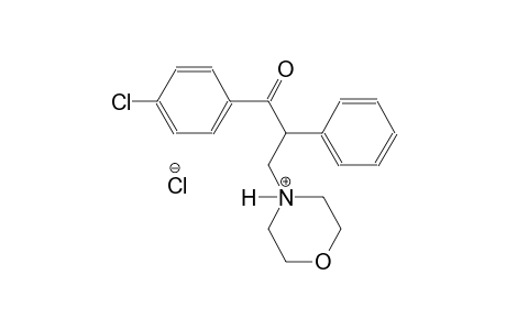 morpholinium, 4-[3-(4-chlorophenyl)-3-oxo-2-phenylpropyl]-, chloride