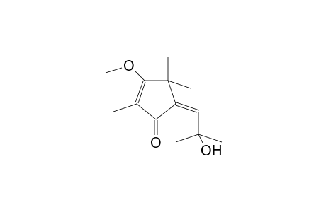 5-[2-Hydroxy-2-methyl-prop-(Z)-ylidene]-3-methoxy-2,4,4-trimethyl-cyclopent-2-enone