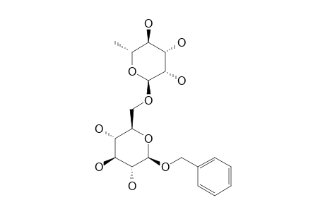 BENZYL-O-ALPHA-L-RHAMNOPYRANOSYL-(1->6)-BETA-D-GLUCOPYRANOSIDE