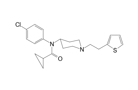 N-(4-Chlorophenyl)-N-(1-[(2-thiophen-2-yl)ethyl]piperidin-4-yl)cyclopropylamide
