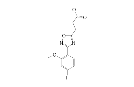 3-[3-(4-FLUORO-2-METHOXYPHENYL)-1,2,4-OXADIAZOL-5-YL]-PROPANOIC-ACID