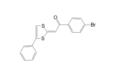 (2E)-1-(4-Bromophenyl)-2-(4-phenyl-1,3-dithiol-2-ylidene)ethanone