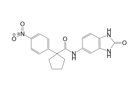cyclopentanecarboxamide, N-(2,3-dihydro-2-oxo-1H-benzimidazol-5-yl)-1-(4-nitrophenyl)-