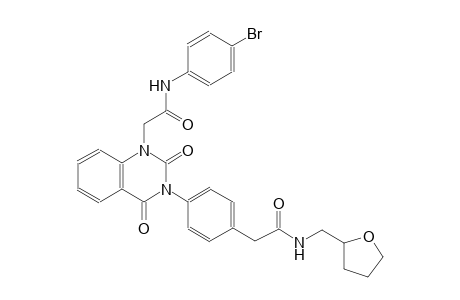 2-[4-(1-[2-(4-bromoanilino)-2-oxoethyl]-2,4-dioxo-3(2H,4H)-quinazolinyl)phenyl]-N-(tetrahydro-2-furanylmethyl)acetamide
