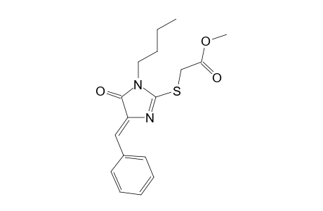 2-[[(4Z)-1-butyl-5-oxo-4-(phenylmethylene)-2-imidazolyl]thio]acetic acid methyl ester