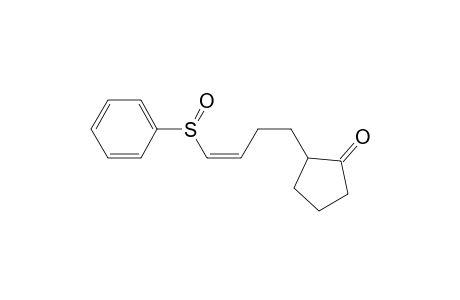 2-[(Z)-4-(benzenesulfinyl)but-3-enyl]-1-cyclopentanone