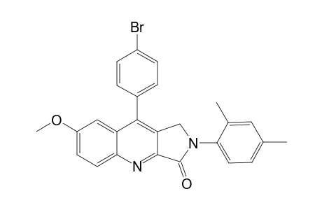 9-(4-Bromophenyl)-2-(2,4-dimethylphenyl)-7-methoxy-1,2-dihydro- 3H-pyrrolo[3,4-b]quinolin-3-one