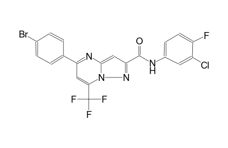 pyrazolo[1,5-a]pyrimidine-2-carboxamide, 5-(4-bromophenyl)-N-(3-chloro-4-fluorophenyl)-7-(trifluoromethyl)-