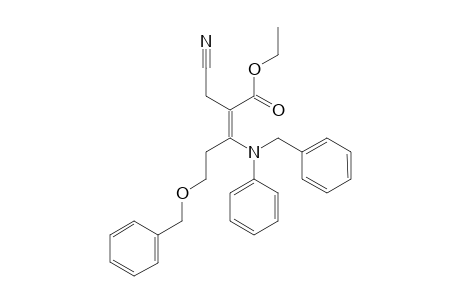 Ethyl 2-(cyanomethyl)-3-(.alpha.-anilinobenzyl)-5-(benzyloxy)-2-pentenoate