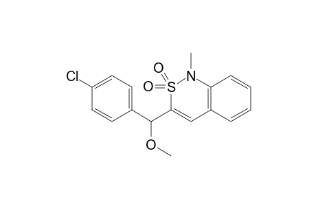 3-[(4-Chloro-phenyl)-methoxy-methyl]-1-methyl-1H-benzo[c][1,2]thiazine 2,2-dioxide