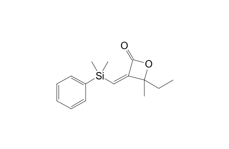 (Z)-3-[(Dimethylphenylsilyl)-methylene]-4-ethyl-4-methyloxetan-2-one