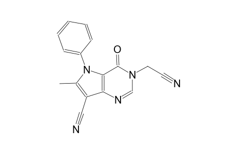 3-(cyanomethyl)-6-methyl-4-oxo-5-phenyl-4,5-dihydro-3H-pyrrolo[3,2-d]pyrimidine-7-carbonitrile