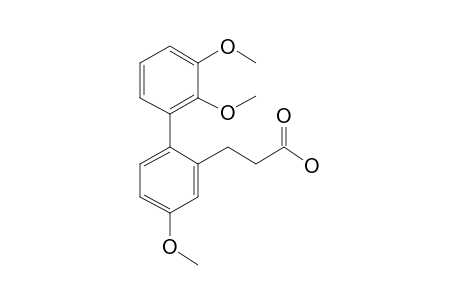 3-Phenylpropionic acid, 5-methoxy-2-[2,3-dimethoxyphenyl]-