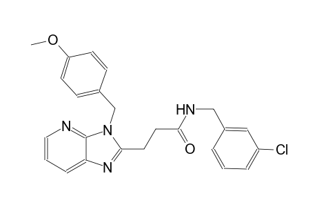 3H-imidazo[4,5-b]pyridine-2-propanamide, N-[(3-chlorophenyl)methyl]-3-[(4-methoxyphenyl)methyl]-