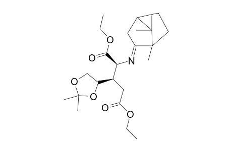 Diethyl N-[(1R,4R)-2-Bornylidene]-3-[(S)-2,2-dimethyl-1,3-dioxolan-4-yl]-(2R,3R)-glutamate