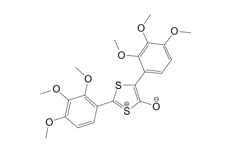 2,5-Bis(2,3,4-trimethoxyphenyl)-1,3-dithioylium-4-olate