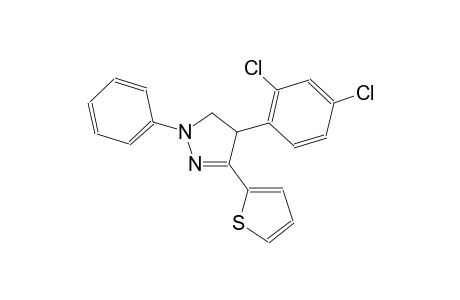 4-(2,4-dichlorophenyl)-1-phenyl-3-(2-thienyl)-4,5-dihydro-1H-pyrazole