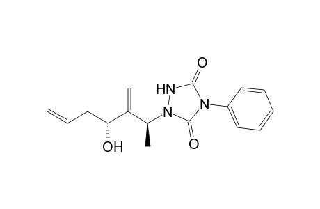 (2S*,4R*)-3-Methylene-2-(4'-phenyl-1',2',4'-triazolidine-3',5'-dion-1'-yl)-6-hepten-4-ol