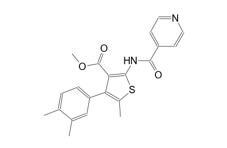 methyl 4-(3,4-dimethylphenyl)-2-(isonicotinoylamino)-5-methyl-3-thiophenecarboxylate