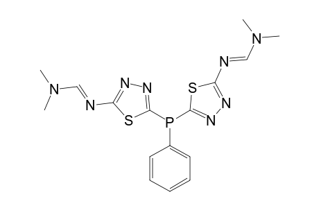 BIS-{5-[2-(3-METHYL-1,3-DIAZABUT-1-ENYL)-THIADIAZOLYL]}-PHENYLPHOSPHINE