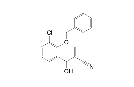 3-(2-Benzyloxy-3-chlorophenyl)-3-hydroxy-2-methylenepropanenitrile
