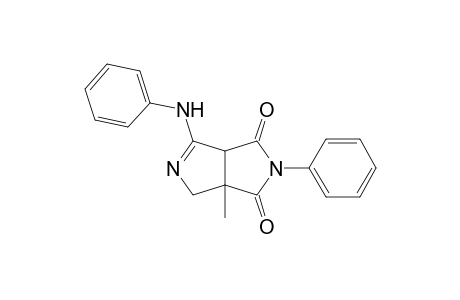 1-Methyl-3-phenyl-6-anilino-3,7-diazabicyclo[3.3.0]oct-6-ene-2,4-dione