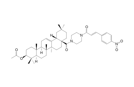 (3-ACETOXY-OLEAN-12-EN-28-YL)-[4-(4'-NITRO)-CINNAMAMIDO-PIPERAZIN-1-YL]-METHANONE
