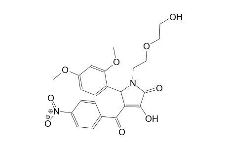 5-(2,4-dimethoxyphenyl)-3-hydroxy-1-[2-(2-hydroxyethoxy)ethyl]-4-(4-nitrobenzoyl)-1,5-dihydro-2H-pyrrol-2-one