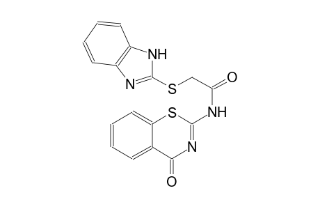 2-(1H-benzimidazol-2-ylsulfanyl)-N-(4-oxo-4H-1,3-benzothiazin-2-yl)acetamide