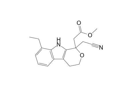 (1-Cyanomethyl-8-ethyl-1,3,4,9-tetrahydropyrano[3,4-b]indol-1-yl)acetic acid methyl ester